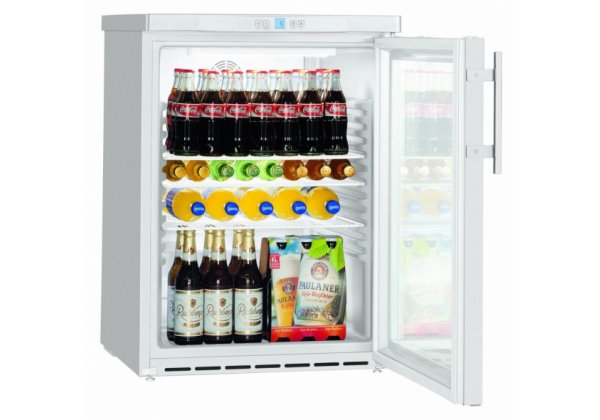 Liebherr FKUv 1613 hűtőszekrény üvegajtós, 140lt