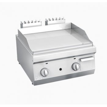 ATA 600 - 2 zónás, gázüzemű asztali lapsütő, Sima sütőfelület, 8.0kW