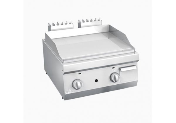 ATA 600 - 2 zónás, gázüzemű asztali lapsütő, Sima sütőfelület, 8.0kW