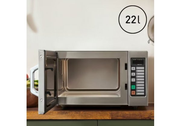 Panasonic NE-1037 - Mikrohullámú sütő, 1 magnetron; 3 teljesítmény szint; GN1/2 belső; 1000W;