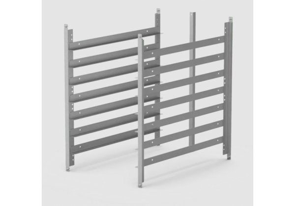 UNOX XR717 - GN1/1 tálca tartó sínpárok, UNOX gyári készülék állványhoz