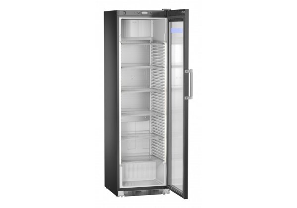 Liebherr FKDv 4523 hűtőszekrény, Black, üvegajtós, 449 lt