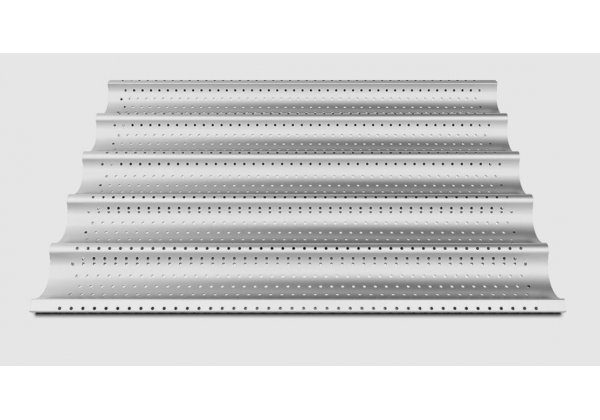 UNOX TG445 FORO.Baguette -  perfporált alumínium 600*400 mm, Baguette sütő tepsi