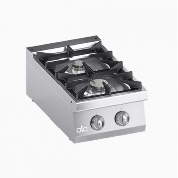 ATA700 - 2 égős gázüzemű asztali főzőlap, 14.2kW, Solution Line