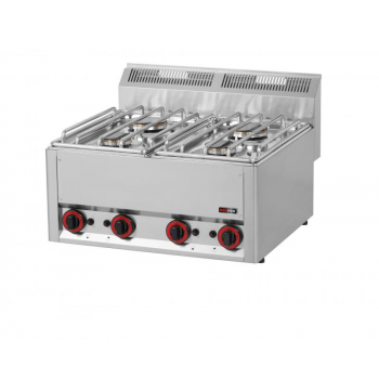 RmGastro SP60 GL - 4 égős, gázüzemű asztali főzőlap 13.2kW