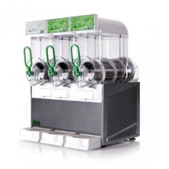 BRAS FBM-3 - jégkásagép 3*10 lt tartály, világító tető, INOX külső