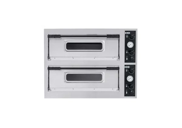 HENDI - BASIC 66 XXL - kétaknás pizza kemence; kapacitás: 2*4 db 33 cm pizza