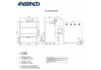 ARISTARCO AU 125.80 EPI PRS - 2025-ös modell, Feketeedény mosogatógép 80 cm magas nyílással, 126*80 cm kosárral
