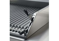 ATA 600 - 2 zónás, gázüzemű asztali Lávaköves Grill bordázott sütőfelület, 6.0kW