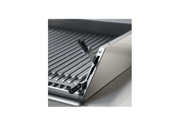 ATA 600 - 2 zónás, gázüzemű asztali Lávaköves Grill bordázott sütőfelület, 6.0kW
