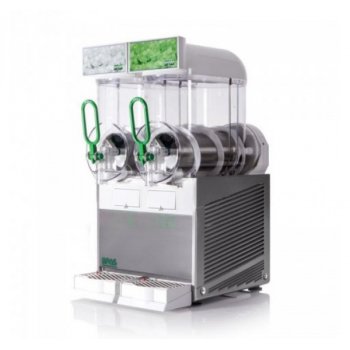 BRAS FBM-2 - jégkása gép 2*10 lt, világító tető, INOX burkolat