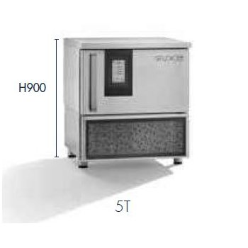 STUDIO-54 ELITE Line Alexander 5T - sokkoló hűtő-fagyasztó, 5 tálcás GN1/1 ill. 600*400 mm