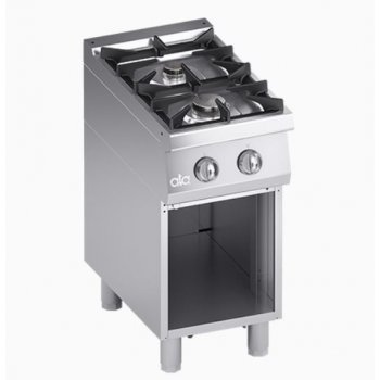 ATA700 - 2 égős gáz főzőlap nyitott alépítményen,, 14.7kW, Solution Line