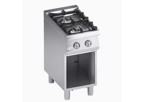 ATA700 - 2 égős gáz főzőlap nyitott alépítményen,, 14.7kW, Solution Line