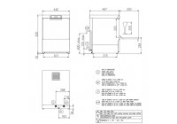 ARISTARCO AF 38.25 ESI - 2025 modell; pohármosogató gép, 38*38 cm kosár, digitális vezérlés
