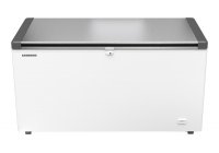 Liebherr EFL 4656 - felnyíló tele rm acél tetős mélyhűtő láda, 404 literes